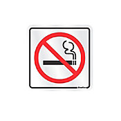 Placa Alumnio Proibido Fumar 12x12