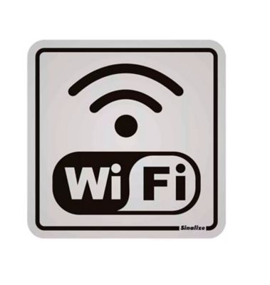 Placa Alumnio Internet Wi Fi 12x12