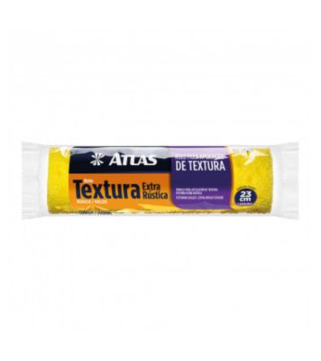 Rolo para Textura Extra Rstica de Espuma 23cm REF-110/55 Amarelo