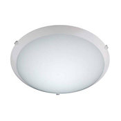 Plafon New Clean LED Vidro 127v 6400k 25cm Branco