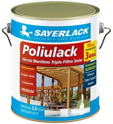 Verniz Poliulack Acetinado 3,6L 