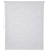 Cortina Rolo Blackout Letra Branco150x250cm Just Home Collection