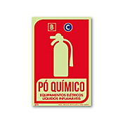 Sinal PVC Extintor P Qumico
