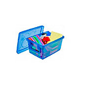 Mini Organizador com Trava Azul 1.5L 14x9x20