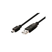 Cabo USB-A M 2.0 x USB Mini 5 Pinos 1,8m Preto 
