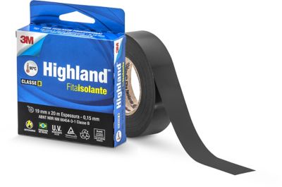 Fita Isolante Highland Preta 19mmx20m
