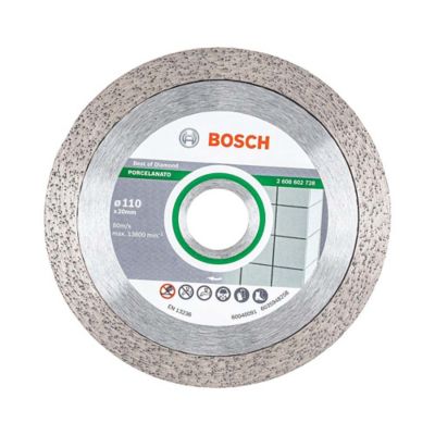 Disco diamantado liso Bosch Best for Porcelanato 110 x 20 x 1,6 x 10 mm 01 unidade