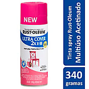 Tinta Spray Ultra Cover 2X 340G Multiuso Com Grande Poder De Cobertura Acetinado Magenta Rust-Oleum