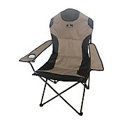 Cadeira Dobrvel para Camping 109x64cm Bege e Preto