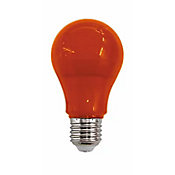 Lmpada LED Bulbo Luz Laranja 10W Bivolt 