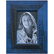 Porta Retrato Gaibu 18x23cm Madeira Azul