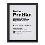 Moldura Pratika Premier 50x70cm Preto