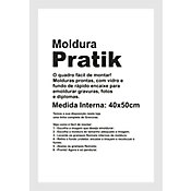 Moldura Prtica Premier 40x50cm Branco