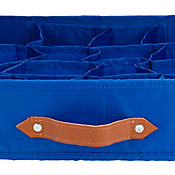 Caixa Organizadora em Tecido com 12 Espaos Azul