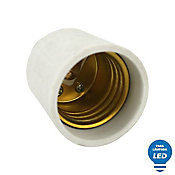 Soquete Adaptador de Lmpada LED GU10/GZ10 para E27 Bivolt Branco