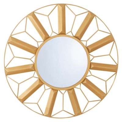 Espelho Redondo Portici 83cm Dourado
