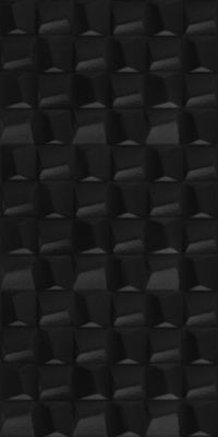 Revestimento Cubic Black Gloss Brilhante 45x90cm Caixa 2 Peas Preto