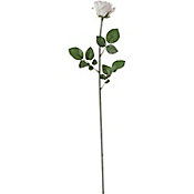 Flor Artificial Rosa 75cm Creme