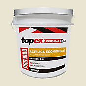 Topex 1000 Tinta Acrlica Econmica Fosco 3,6 Litros Palha