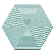 Revestimento Love Hexa BL Brilhante Retificado 17,4x17,4cm Azul