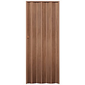 Porta Sanfonada PVC Decor Wood 80x210cm Castanho