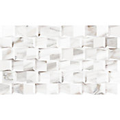 Revestimento Prisma Carrara 31x54cm Caixa 1,34m Bege e Branco