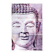 Quadro Vertical Buda Pedra Just Home Collection 100 x 150 cm