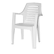 Cadeira Plstica Marbella 91x55cm Branca Gardenlife