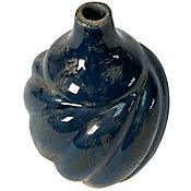 Vaso Cermico de Flor B&W Azul 11x15cm Homy