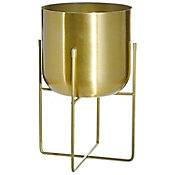 Vaso Metal com Pes 18X31cm Dourado Just Home Collection