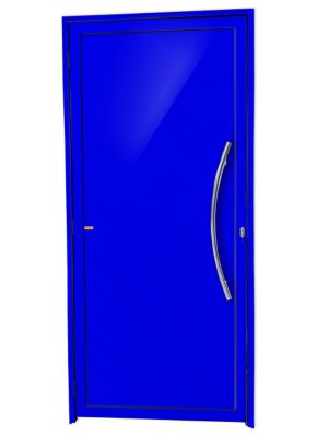 Porta Lambri Puxador Alumnio Azul Direita 210x90x4,6cm Savana