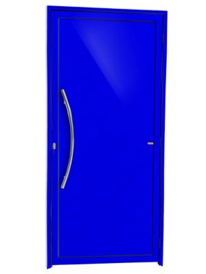 Porta Lambri Puxador Alumnio Azul Esquerda 210x90x4,6cm Savana