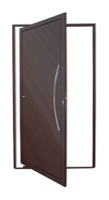 Porta Pivotante Alumnio Corten Direita 210x120x4,6cm Savana