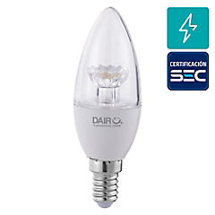 Ampolleta LED mini vela E14 40W luz cálida