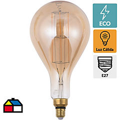 Ampolleta LED filamentos E27 8W luz cálida