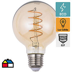 Ampolleta LED filamentos E27 4W luz cálida