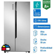 Refrigerador side by side 516 litros