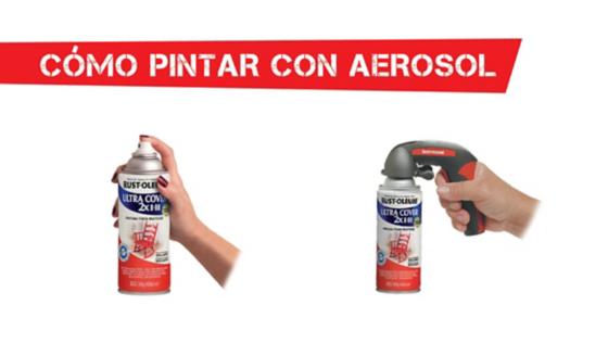 aerosol, pintura aerosol, spray, pintura spray, comfort grip, gatillo, gatillo spray, multiusos, rust oleum, ultra cover, montana, mtn, colores