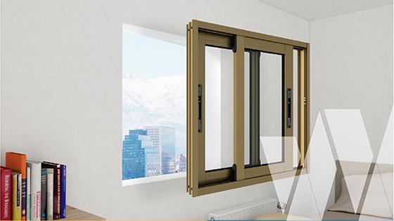 Ambientacin ventana corredera aluminio premium select termopanel