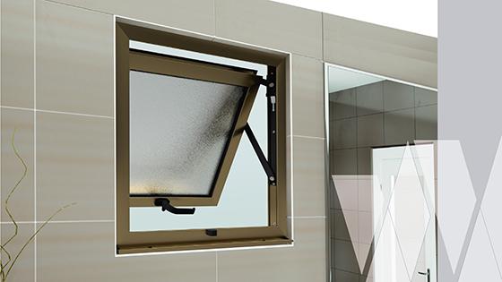 Ambientación ventana proyectante aluminio select termopanel
