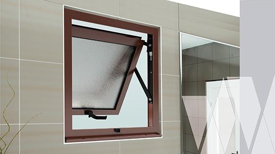 Ambientación ventana proyectante aluminio select termopanel