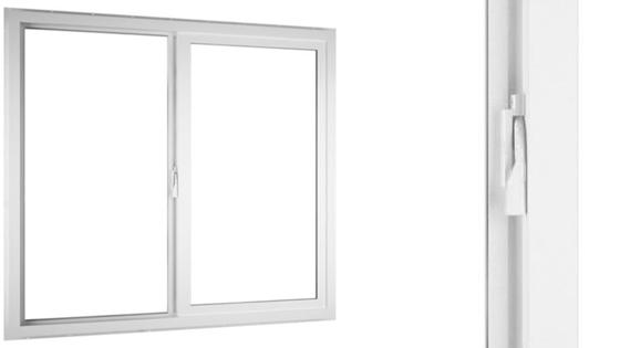 Ambientación ventana corredera PVC Klassik termopanel