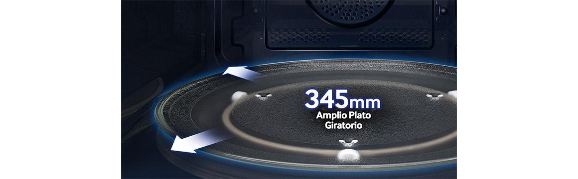 Samsung Horno Microondas Black Edition con Hot Blast, 32 L
