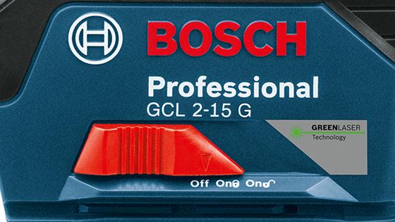 Nivel Láser de Líneas Verdes 15 m con puntos Bosch GCL 2-15 G