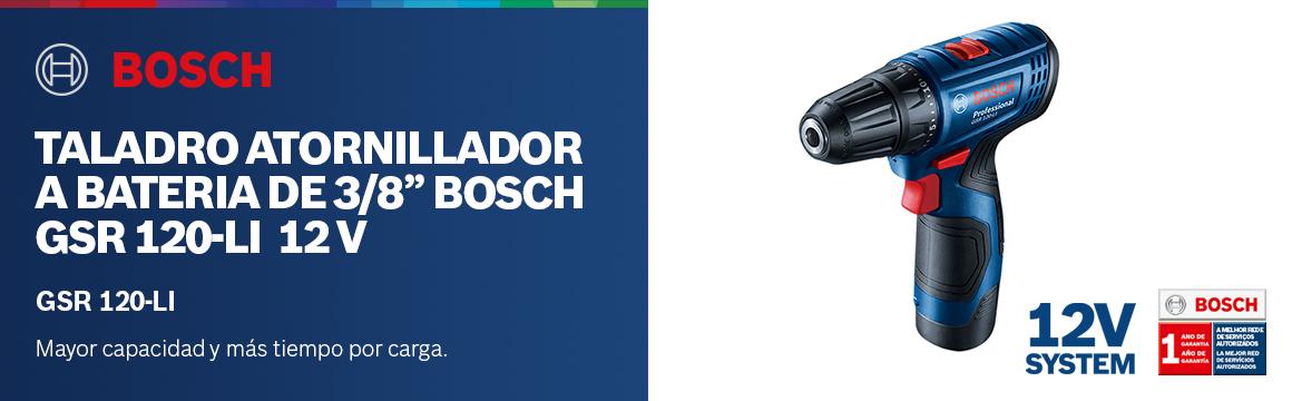 Taladro Atornillador a Bateria Bosch GSR 120 LI, 12V