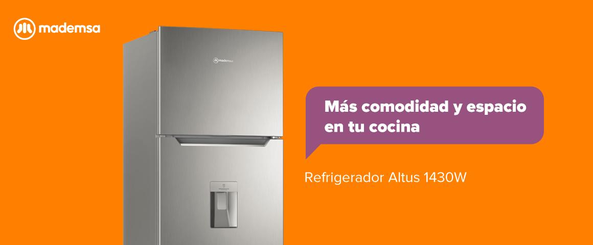 Más comodidad y espacio en tu cocina. Refrigerador Altus 1430W