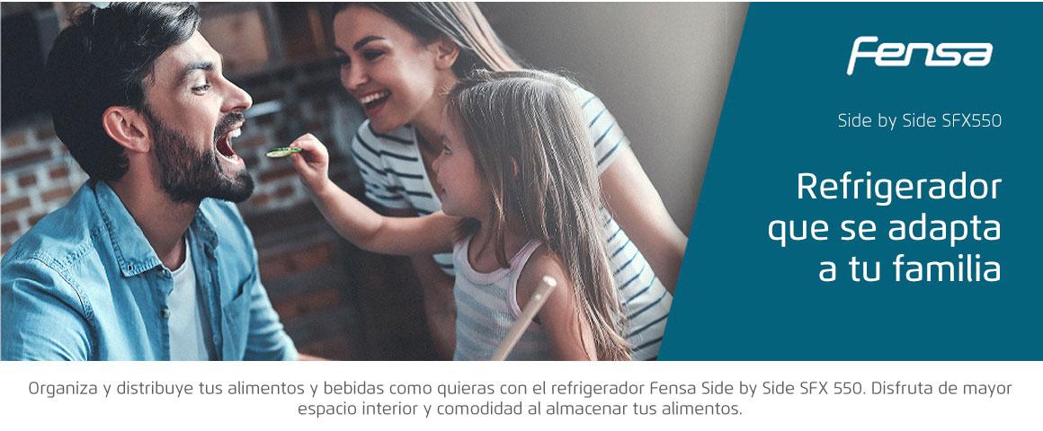 Refrigerador que se adapta a tu familia con el Refrigerador Side by Side SFX550