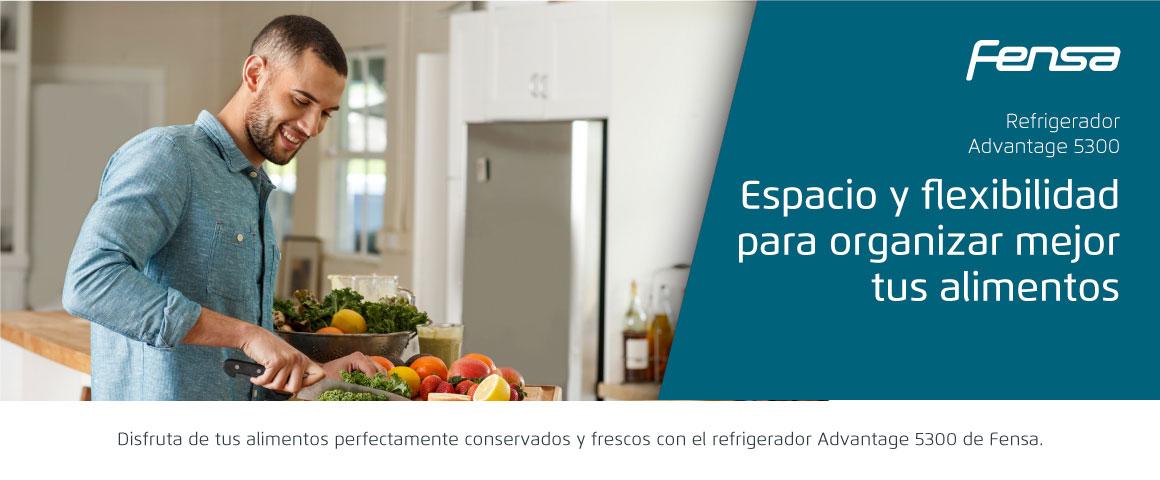 Espacio y flexibilidad para organizar mejor tus alimentos con el Refrigerador Advantage 5300
