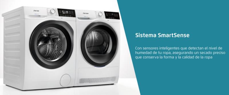 Sistema SmartSense, sensores que detectan el nivel de humerdad, asegurando un secado preciso conservando la forma y calidad de la ropa.