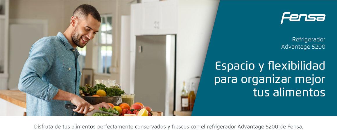 Espacio y flexibilidad para organizar mejor tus alimentos con el Refrigerador Advantage 5200